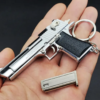 Mini Desert Eagle Gun Keychain Keyring Metal With Working Parts