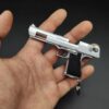 Mini Desert Eagle Gun Keychain Keyring Metal With Working Parts
