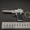 Mini Desert Eagle Gun Keychain Keyring Metal With Working Parts
