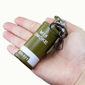 Mini Smoke Grenade Keychain Keyring